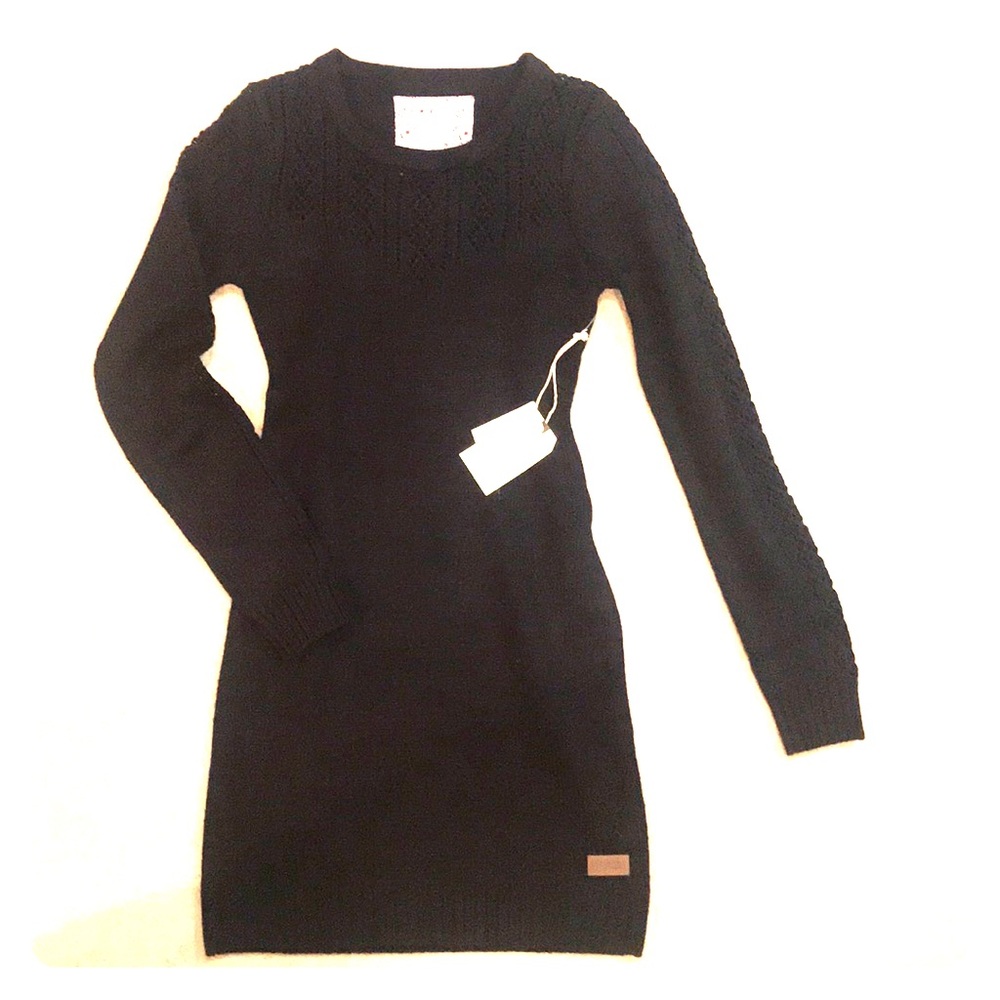 Element Eden Sweater Dress - Black